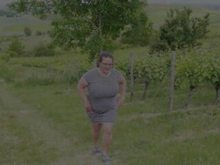 Mistress Mercedes - Masturbation in the Countryside Part 1: Outdoor mature xxx video