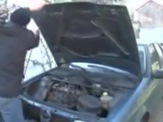 Cougar Cheats on Husband with Car Mechanic: Free dirty movie 87